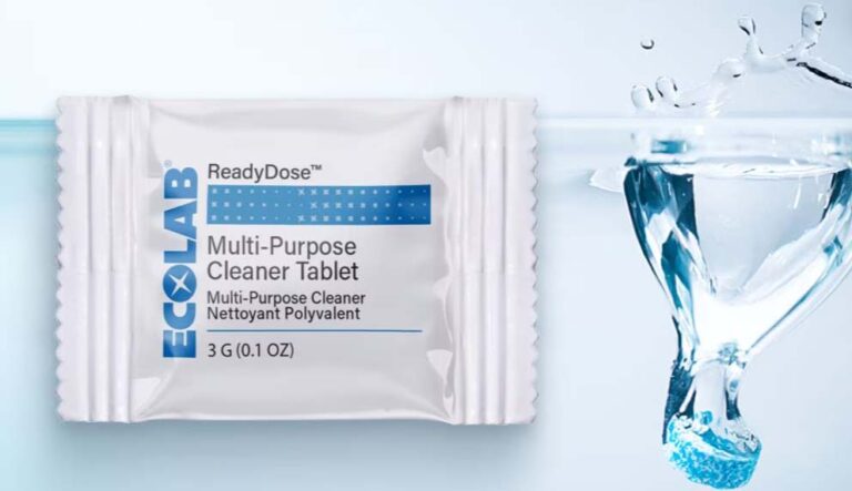 Ecolab zamknął środki czystości w tabletkach – program ReadyDose™ Tablet