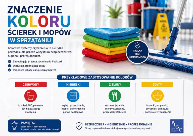 Kolorowe ściereczki, kolorowe mopy – po co naprawdę są?