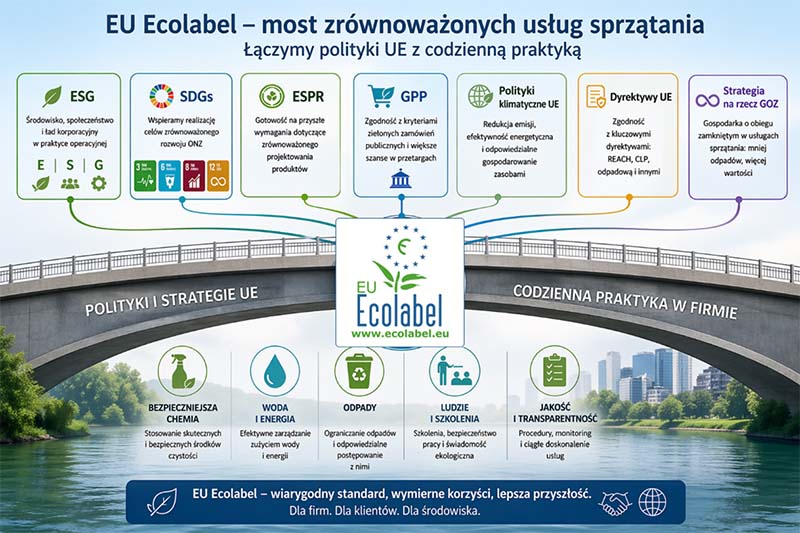 Ekologia w usługach sprzątania: najważniejsze polityki UE w tym obszarze