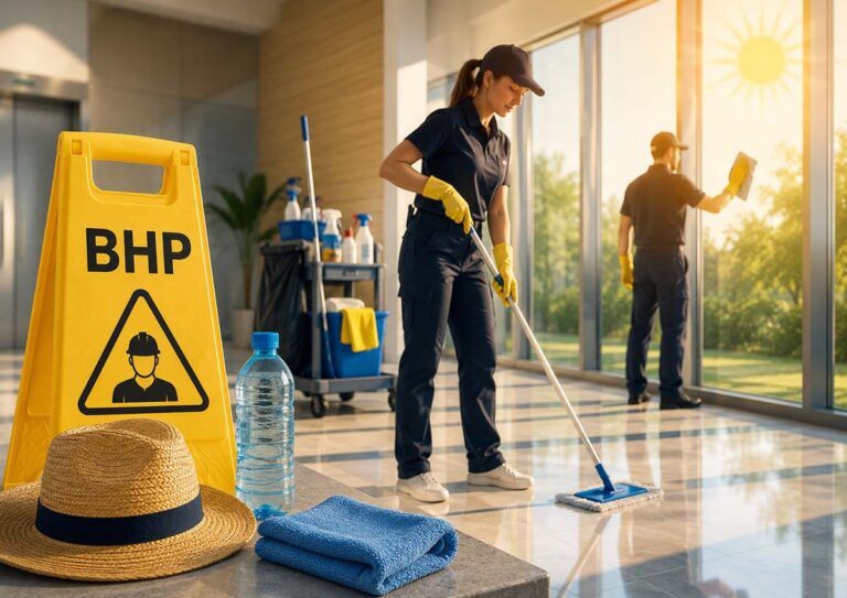 BHP na lato w firmie sprzątającej. Upał to nie detal, tylko ryzyko organizacyjne