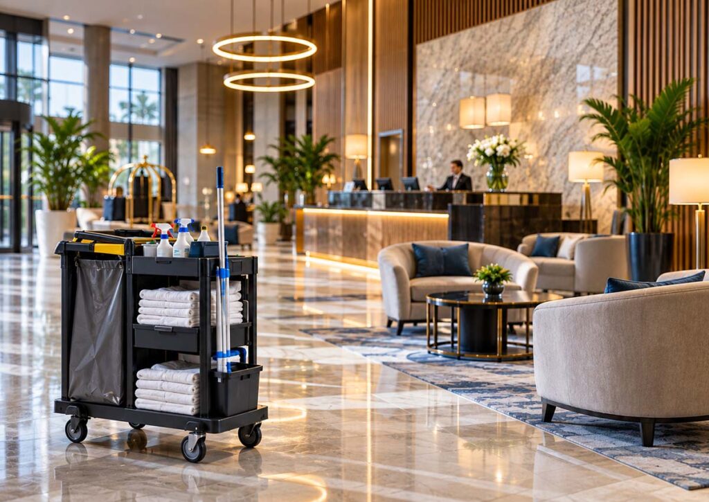 Aranżacja wnętrz hotelowych pod kątem utrzymania w czystości