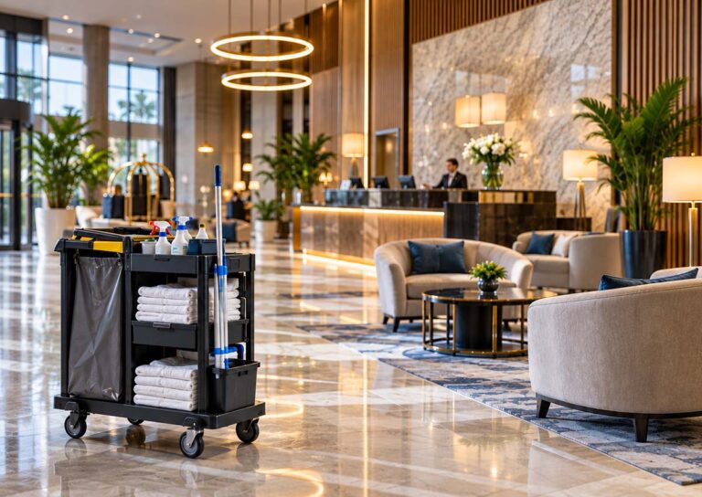 Hotel piękny czy łatwy do sprzątania? Jak aranżacja wnętrz wpływa na koszty i jakość utrzymania czystości
